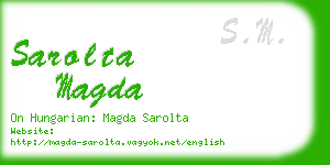 sarolta magda business card